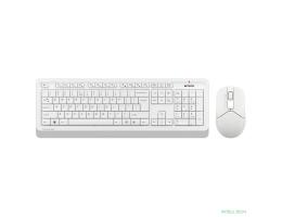 Клавиатура + мышь A4Tech Fstyler FG1012 клав:белый мышь:белый USB беспроводная Multimedia [1599042]