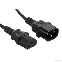 Exegate EX297749RUS Кабель монитор - компьютер (UPS->устройство) ExeGate Power EC-1P (IEC 320 С13->С14) VDE-250V-3*1mm2, медь, черный,1.0м.