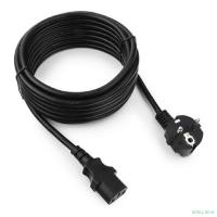 Cablexpert Кабель питания 5м, Schuko- C13, 3х1кв.мм, черный, с заземлением, пакет (PC-186-1-5M)