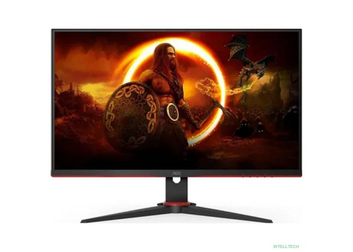 LCD AOC 27'' Q27G2E {VA 2560х1440 75Hz 250cd 178/178 3000:1 4ms 2xHDMI DisplayPort Pivot AudioOut Black-Red}