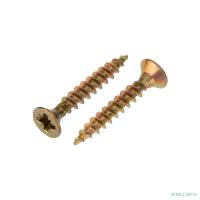 Rexant KR-01-3311-011 Саморез универсальный KRANZ 3х20, желтый цинк, короб (200 шт./уп.)