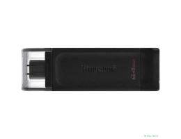 Kingston USB Drive 64GB DataTraveler 70 DT70/64GB USB Type C 3.2 черный