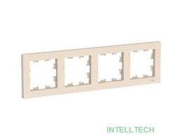 Systeme electric ATN000204 ATLASDESIGN 4-постовая РАМКА, универсальная, БЕЖЕВЫЙ