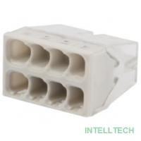 Rexant 07-3215 Экспресс-клемма   СМК 2273-208, 8-проводная 0.5-2.5 мм?, прозрачная (50 шт./уп.)