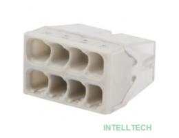 Rexant 07-3215 Экспресс-клемма   СМК 2273-208, 8-проводная 0.5-2.5 мм?, прозрачная (50 шт./уп.)