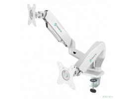 ONKRON G160 белый {Для двух экранов с диагональю 13"-32" Допустимая нагрузка: 2 x  (2-6,5 кг) VESA: 75x75, 100x100 мм}