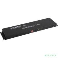 ORIENT HSP0110H, HDMI 4K Splitter 1->10, HDMI 1.4/3D, UHDTV 4K(3840x2160)/HDTV1080p/1080i/720p, HDCP1.2, EDID управление, RS232 порт, IR вход, внешний БП 12В/2А, метал.корпус (31036)