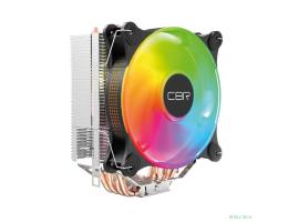 CBR-CC-4180-ARGB-PWM Кулер для процессора, Al+Cu, 4 heat pipes, Socket 775/1366/1155/1156/1150/1151/1200/1700/AM2/АМ2+/АМ3/AM3+/FM1/FM2/AM4/AM5, TDP 180W, 120mm Fan, 2300RPM, HB, ARGB, PWM, 34db