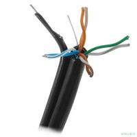 5bites Кабель FS5500-305APE-M витая пара FTP/SOLID/5E/CCAG/PE/BLACK/OUTDOOR/MESSENGER/DRUM/305M