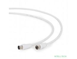 Gembird Кабель Кабель телевизионный, Coaxial M/F, белый, 3м (CCV-515-W-3M)