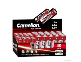 Camelion Plus Alkaline COMBO40 (20LR6 + 20LR03-CB, батарейка,1.5В) (40 шт. в уп-ке) 