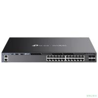TP-Link SG6428XHP Стекируемый управляемый коммутатор 3-го уровня Omada с 24 гигабитными портами PoE+ и 4 портами SFP+