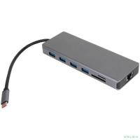 VCOM CU4706 Концентратор TypeC/(2*HDMI+DP)4K*60Hz 3*USB3.0 TC USB2.0 RJ45 SD TF PD audio TC адаптер