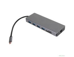 VCOM CU4706 Концентратор TypeC/(2*HDMI+DP)4K*60Hz 3*USB3.0 TC USB2.0 RJ45 SD TF PD audio TC адаптер