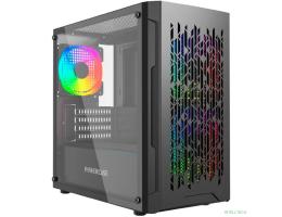 Powercase Mistral Micro D3B ARGB, Tempered Glass, 2x 140mm ARGB PWM+1x 120mm ARGB PWM, чёрный, mATX  (CMMDB-A3)