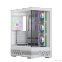 XASTRA Корпус Q700 4ARGB-C10-UC White ATX/Aquarium/Screewless/4x120mm ARGB PWM mirror fans/Argb+PWM HUB 10port/Type C Q700-4FM12A-C10-UC-WH