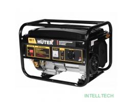 Huter DY4000L 64/1/21 Электрогенератор {четырехтактный, 3000Вт, 220В/50Гц, 78Дб, принудительное охлаждение, бак 15 л, расход бензина 395 г/кВтч, расход масла 6,8, габариты 610х430х460, вес 42 кг}