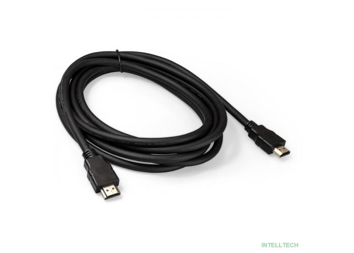 Exegate EX287731RUS Кабель HDMI ExeGate EX-CC-HDMI2-3.0 (19M/19M, v2.0, 3м, 4K UHD, Ethernet, позолоченные контакты)