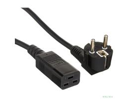 Exegate EX297805RUS Кабель питания Special PC19-5S (Евровилка Schuko->C19, 3*1.5mm2, CCA, черный, 5м)