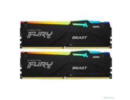 Kingston DRAM 32GB (16GBx2) 5200MHz DDR5 CL40 DIMM FURY Beast Black KF552C40BBAK2-32