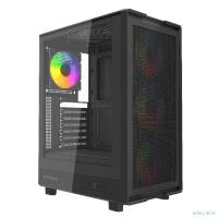 Powercase Корпус Mistral A4B, Tempered Glass, 4x 120mm FRGB Fans, чёрный, ATX  (CMAB-L4)