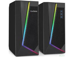ExeGate Accord 240 (питание USB, 2х3Вт (6Вт RMS), 60-20000Гц, цвет черный, RGB подсветка, Color Box) [EX289688RUS]