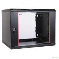 ЦМО Шкаф телекоммуникационный настенный разборный 18U (600 x 520) дверь стекло, цвет черный (ШРН-Э-18.500-9005)