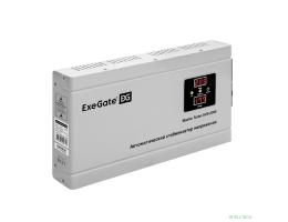 Exegate EX291747RUS Стабилизатор напряжения ExeGate Master Turbo AVS-2000 (2000ВА, 100-265В, цифр. индикация вход/вых. напряжения, 220В±8%, КПД 98%, 5 уровней защиты, задержка, усиленный метал.корпус,