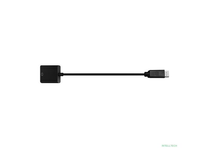 Bion Переходник с кабелем HDMI - DisplayPort, 19F/20M, однонаправленный DP->HDMI, длина кабеля 15см, черный [BXP-A-HDMI-DP-02]