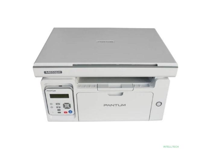 Pantum M6506NW МФУ лазерное ЧБ, А4, C/P/S, 22 стр/мин, 1200 x 1200 dpi, 128Мб RAM, лоток 150 стр, USB/Lan/WiF, 700стр. картридж, серый корпус 