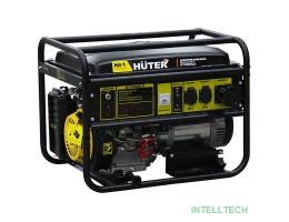 Huter DY9500LX 64/1/40 Электрогенератор { четырехтактный, 7500Вт, 220В/50Гц, 91Дб, принудительное охлаждение, бак 25 л, расход бензина 374 г/кВтч, расход масла 6,8 г/кВтч, электростартер }