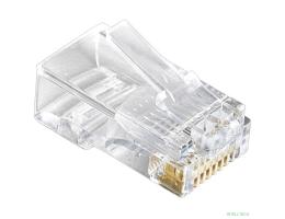 Exegate EX283691RUS Коннектор RJ-45 Кат.6 (8P8C) ExeGate под одножильный кабель, золотое напыление (100шт)