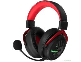 Наушники с микрофоном A4Tech Bloody MR590 Sports красный/черный 1.5м мониторные BT/Radio/3.5mm оголовье (MR590+ WIRED/SPORT RED)