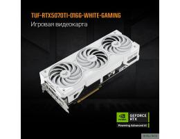 Видеокарта ASUS GeForce RTX5070TI 16Gb DDR7 256 bit 3*DP/2*HDMI 3 FAN (TUF-RTX5070TI-O16G-WHITE-GAMING) RTL