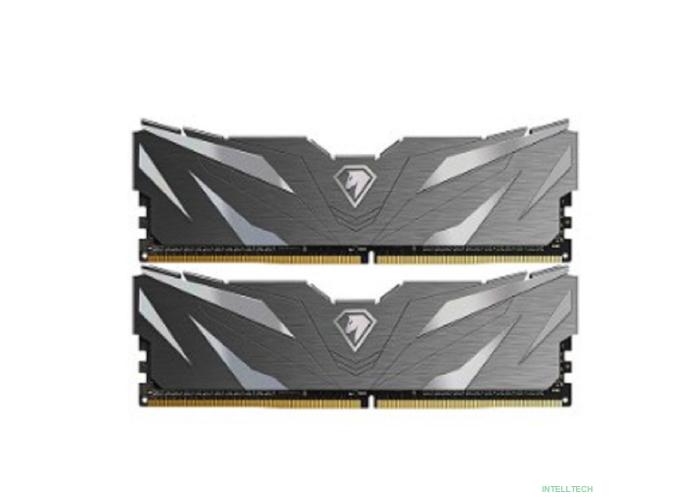 Модуль памяти DDR4 Netac Shadow II 16GB (2x8GB) 3200MHz CL16 1.35V / NTSWD4P32DP-16K / Black / with radiator