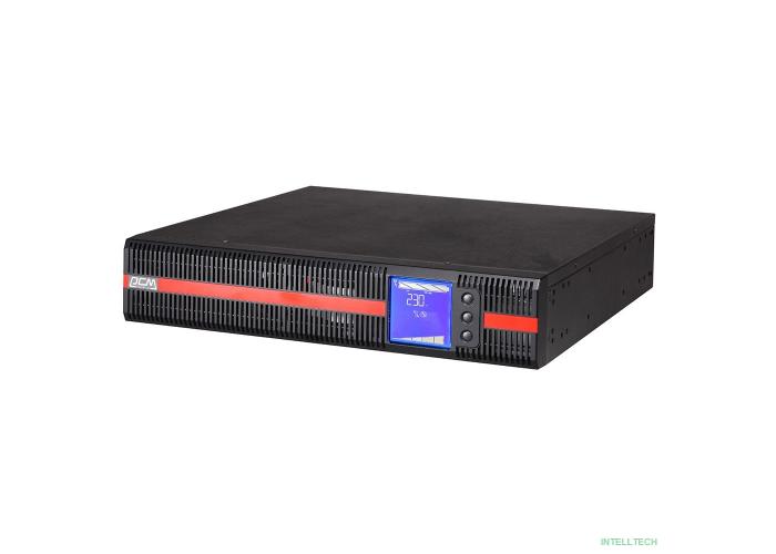 PowerCom Macan MRT-1000SE ИБП {Online, 1000VA / 1000W, Rack/Tower,IEC, LCD, Serial+USB, SNMPslot, подкл. доп. батарей} (1076118)