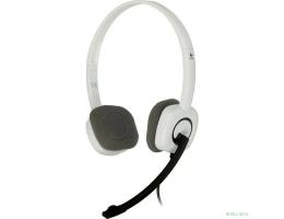 Наушники с микрофоном Logitech H150 белый/черный 1.8м накладные оголовье (981-000453)