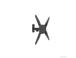 Wize [WP55] для дисплеев 17-55", VESA 75x75, 100x100, 200x200, 300х300, 400х400 мм., макс. нагрузка 25 кг, расстояние от стены 55-225 мм., наклон -5°/+15°, поворот -60°/+60°, черн.