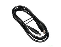 Cablexpert Кабель USB2.0 Type-C/Type-C, 5А, 240Вт, PD3.1/QC4.0, медь, 1м, черный, пакет (CC-USB2.0-240W-1M)