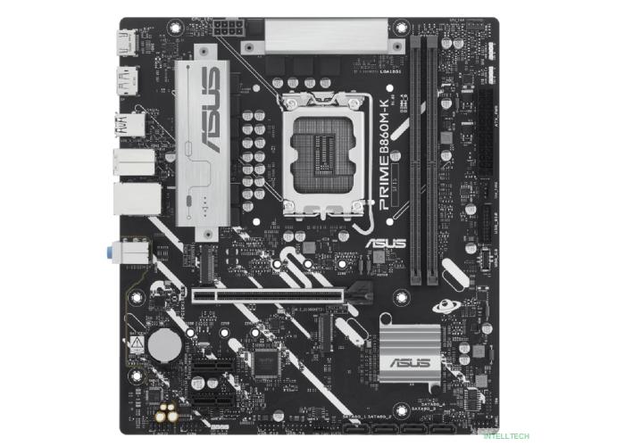 ASUS PRIME B860M-K (Socket 1851, mATX, 2xDDR5(128GB), DP/HDMI, 1xPCIe 4.0x16/2xPCIe 4.0x1, 1xLAN (2.5GbE), 4xSATA 6Gb/s, 2xM.2, 3xUSB 3.2, 3xUSB 2.0)