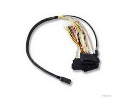 Кабель ACD-SFF8643-SAS8482SB-10M, INT, SFF8643-to-4*SFF8482 ( HDmSAS -to- 4*SAS internal cable) 100cm (аналог LSI00412, 2280100-R) (6705049) 