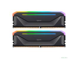Оперативная память Apacer  DDR5  32GB  6000MHz DIMM NOX RGB Black Gaming Memory CL38 1.35V Kit (2x16GB) (Retail) 2048*8  Heat Sink (Retail) 3 years (AH5U32G60C622NBAA-2)