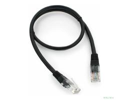 Cablexpert PP12-0.5M/BK Патч-корд UTP кат. 5e, 0.5м, литой, многожильный, чёрный (PP12-0.5M/BK) Cablexpert PP12-0.5M/BK Патч-корд UTP кат. 5e, 0.5м, литой, многожильный, чёрный (PP12-0.5M/BK)