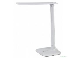 ЭРА Б0031612 Настольный светодиодный светильник NLED-462-10W-W белый {складной, 3 ступенчатый диммер яркости, цвет. темп. 3000К}