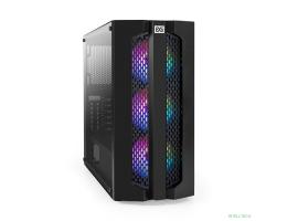 Exegate EX294966RUS Корпус Miditower ExeGate EVO-9205 (ATX, без БП, с окном, 1*USB+1*USB3.0, аудио, 3 вент. 12см с RGB подсветкой)