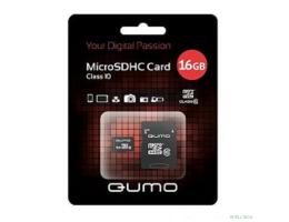 Micro SecureDigital 16Gb QUMO QM16GMICSDHC10U1 {MicroSDHC Class 10 UHS-I, SD adapter}