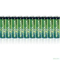 Ergolux R 6 SR10 (R6 SR10, пальчиковая батарейка АА 1.5В)(10 шт. в уп-ке)