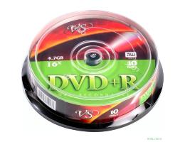 Диски VS DVD+R 4.7Gb, 16x, Cake Box 10шт.(620533)