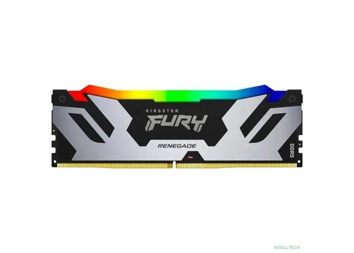 Память оперативная/ Kingston 16GB 7600MT/s DDR5 CL38 DIMM FURY Renegade RGB XMP KF576C38RSA-16