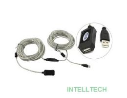 Aopen/Qust Кабель-адаптер USB2.0-repeater, удлинительный активный <Am-->Af> 20м (ACU823-20M) [6938510851345]